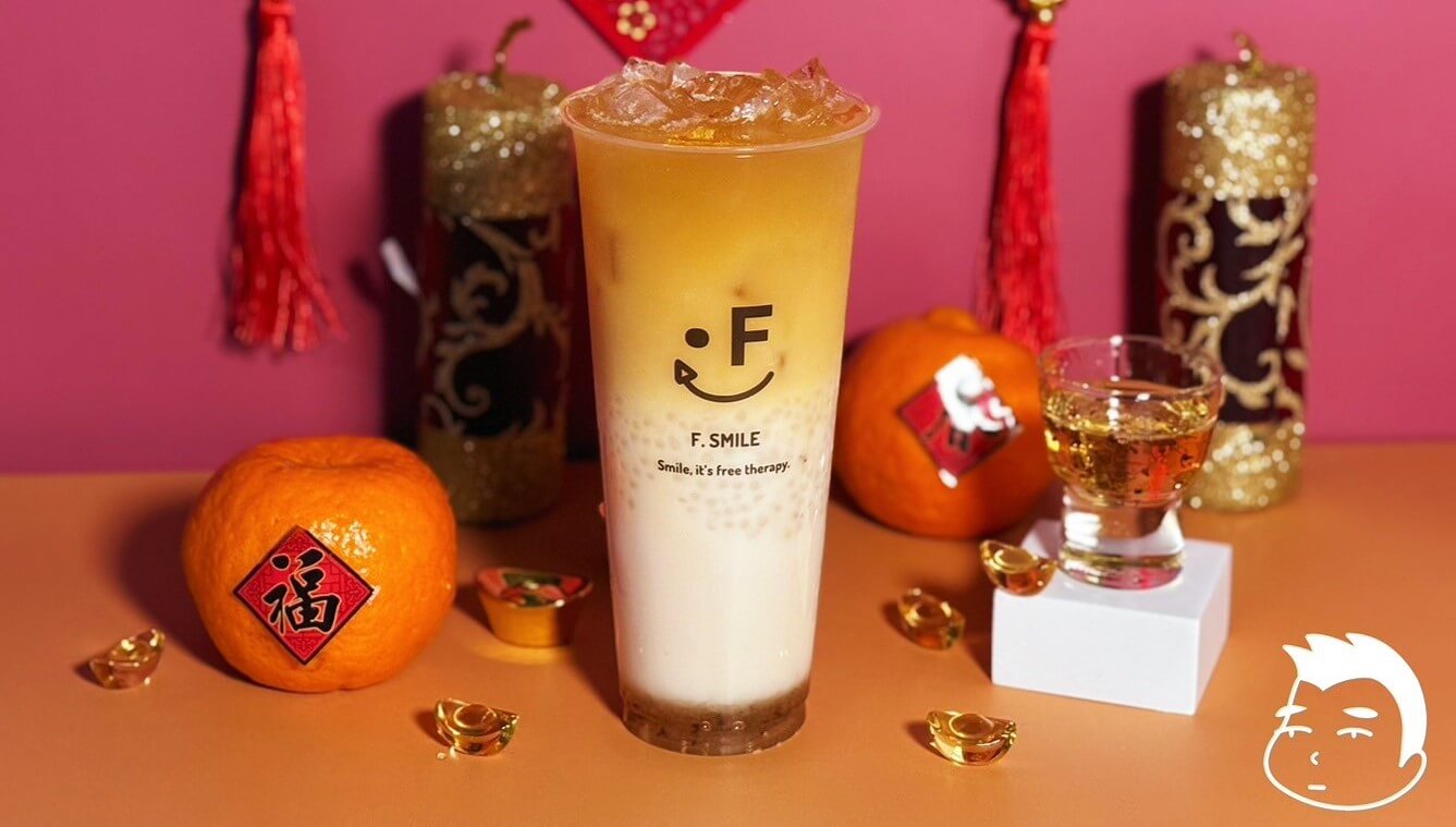 Refreshing Osmanthus Coconut Drink Garnished with Osmanthus Flowers and Coconut Flakes